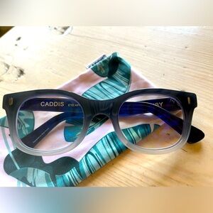 Caddis readers 'BIXBY' 2.25 in brackish blue